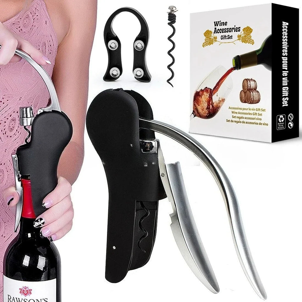 Zinc Alloy Goose Wine Opener – Fast Cork Removal Tool Wine Opener Qme 1 set