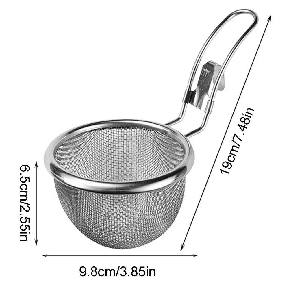 Fine Mesh Strainer Stainless Steel Basket – Flour Sifter Kitchen Mesh Strainer Qme Silver China Mainland