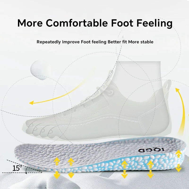 EVA Height Increase Insoles – Breathable, Invisible Lift Height Increase Insoles Qme