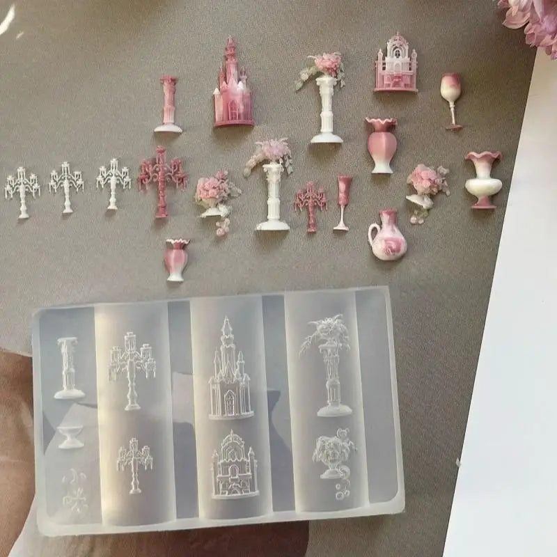 3D Silicone Nail Art Molds & Stamping Plates – 6 Colors Nail Art Molds Qme