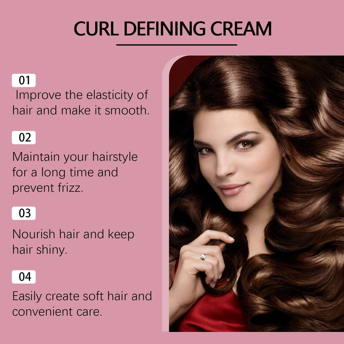 Hoegoa Curl Defining Cream | Shea Butter Moisturizing Styler Curl Defining Cream Qst