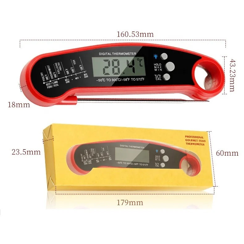 Instant Read Digital Waterproof Kitchen Food Thermometer Kitchen Thermometer Qst