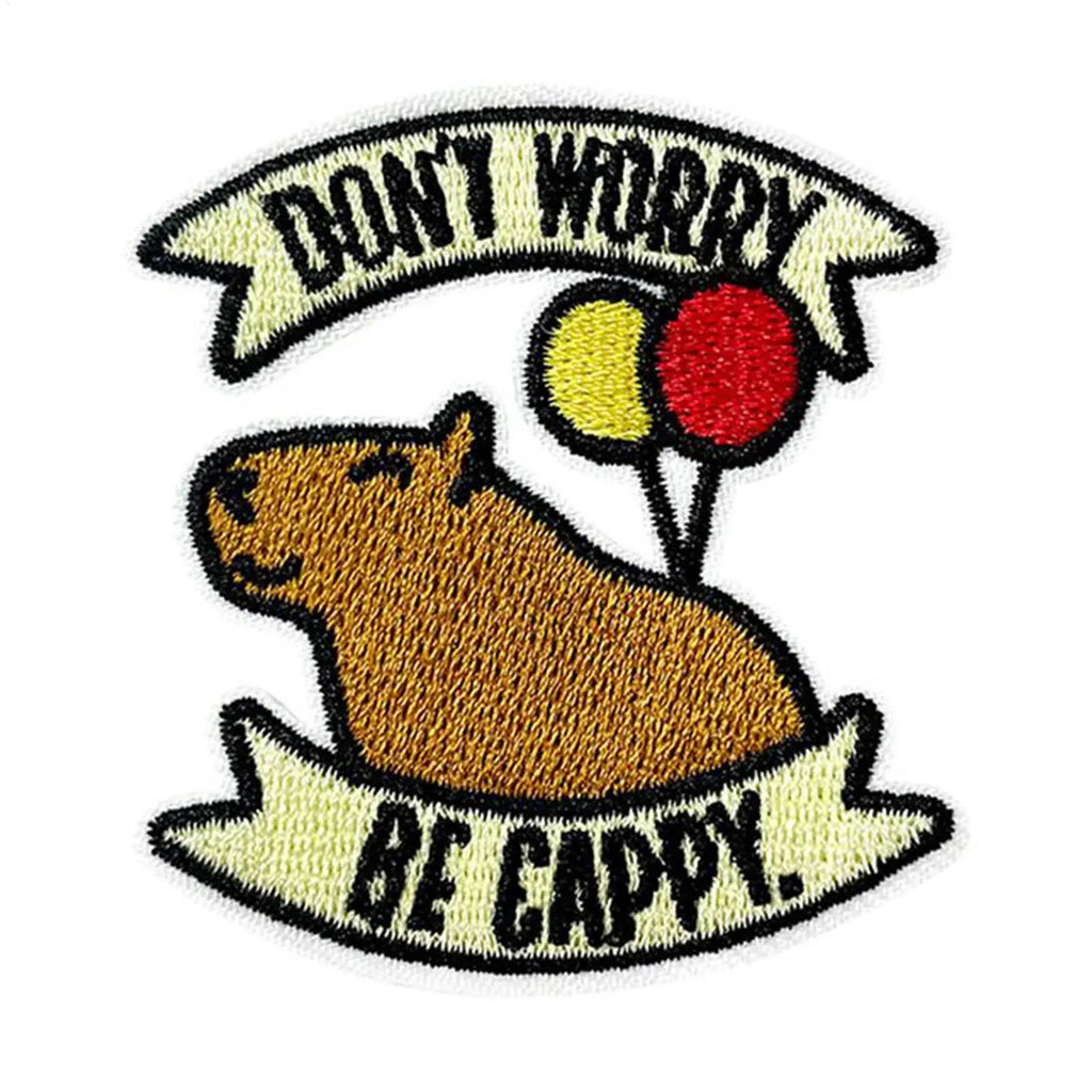 Capybara Iron-On Embroidered Patches for Kids – 14 Pc Set Iron-On Patches Qme