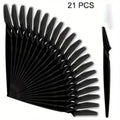 21-Pc Eyebrow Razor & Dermaplaning Tool Set for Women Dermaplaning Razor Set Qme black