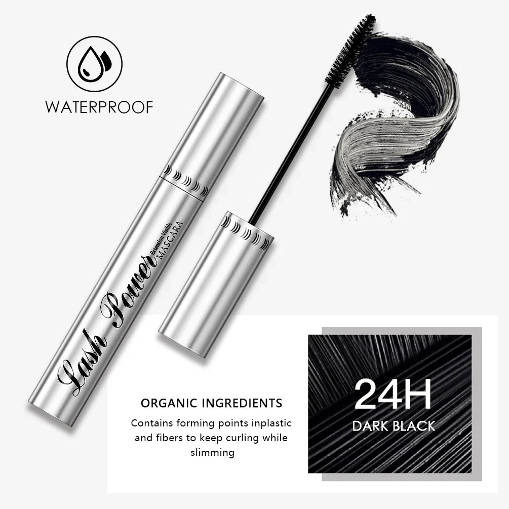 QIBEST 4D Silk Fiber Mascara – Waterproof, Volumizing & Lengthening Fiber Mascara Qme