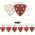 10 Triangle Sanding Pads 6-Hole Multi-Grit 40–320 | Delta Sander Sanding Pads Qme 60Pcs