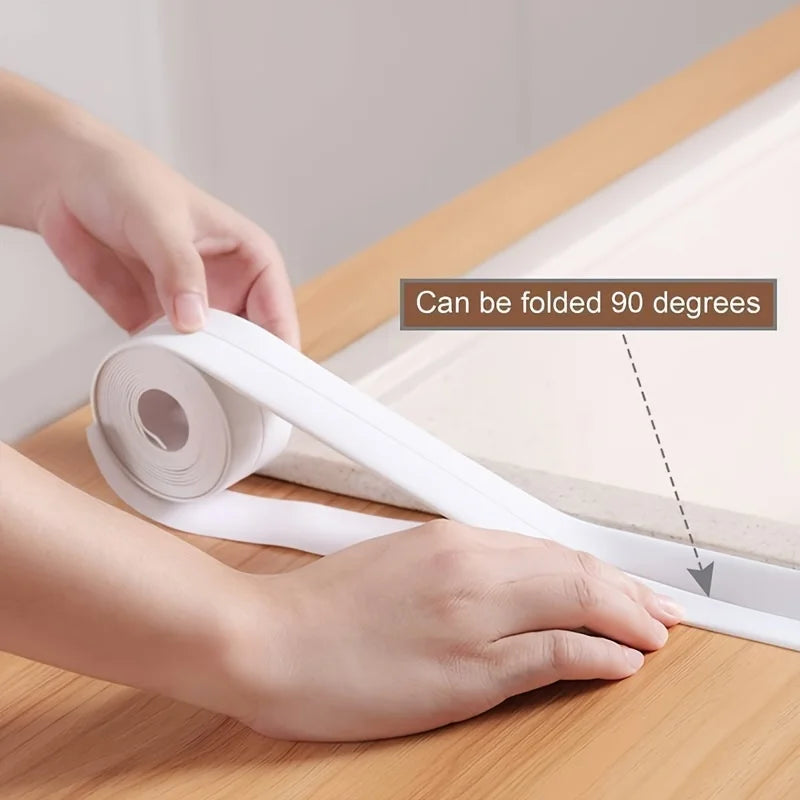 Anti-Mold Waterproof Self-Adhesive Seal Strip – Kitchen & Bath Waterproof Seal Strip Qme
