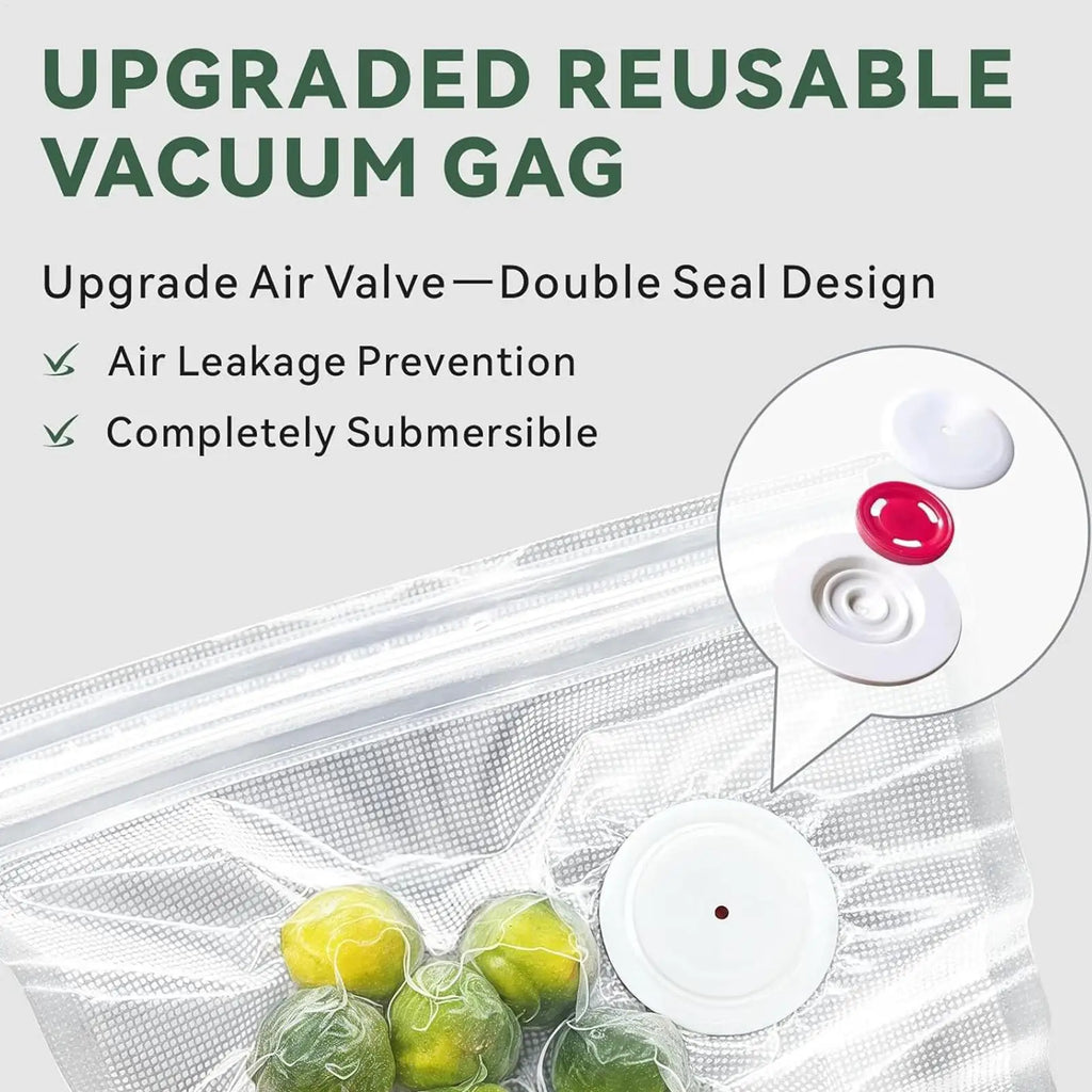 Vacuum Storage Bags – Leak-Proof Double Zipper Sous Vide Bags Vacuum Food Storage Bags Qme
