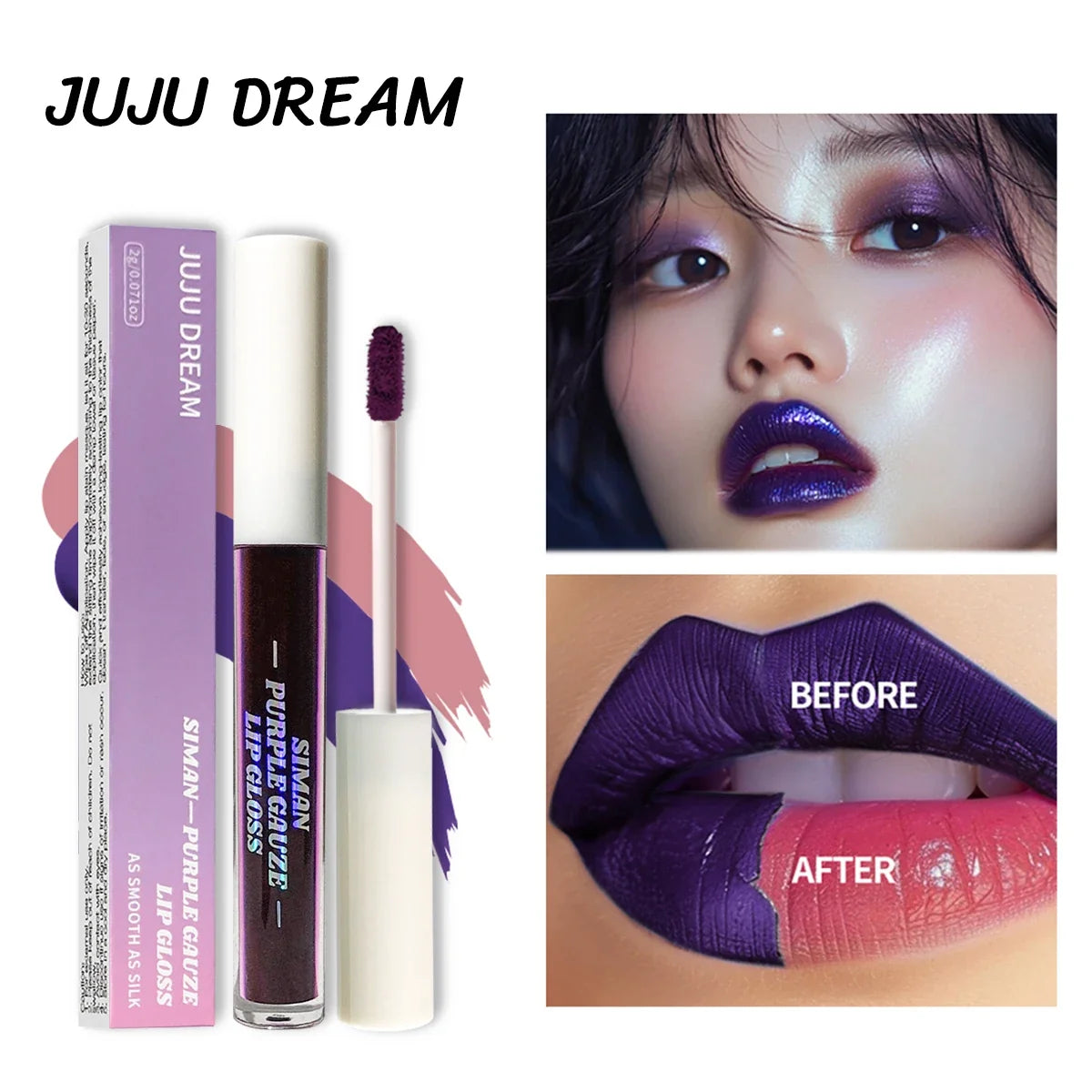 Teardrop Matte Liquid Lip Gloss – Water-Resistant, Cup-Proof Matte Liquid Lip Gloss Qme