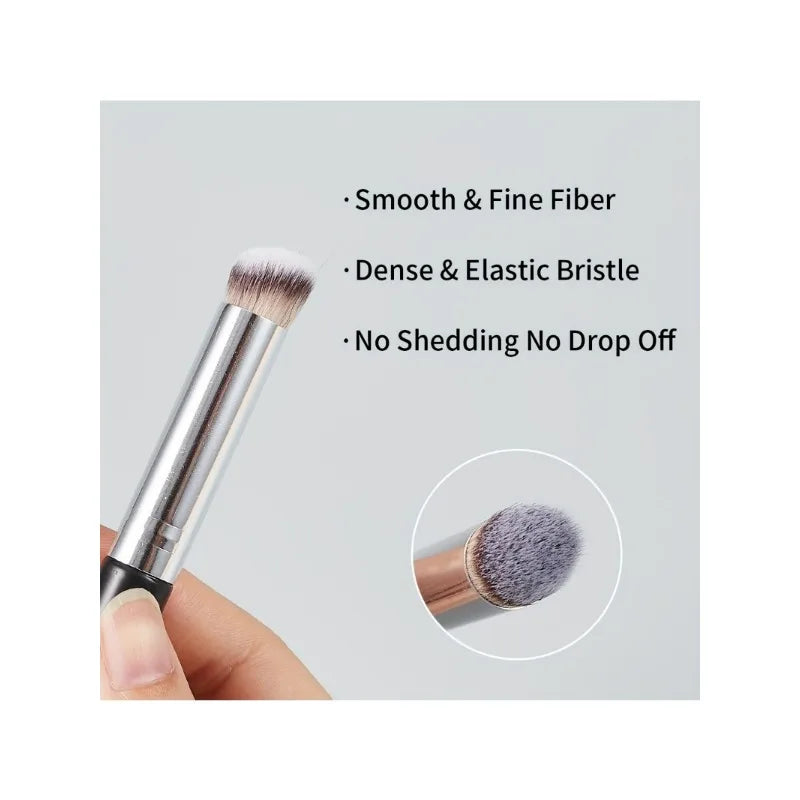 Kabuki Concealer Brush – Dense Bristles for Nose Contour Makeup Brush Qme