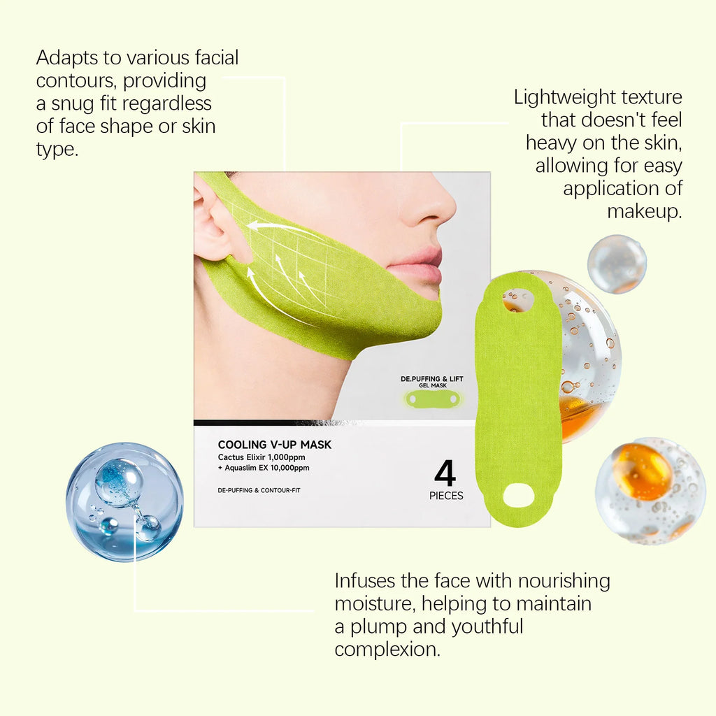 4-Pack Cheek Lifting Face Patches – Firming & Moisturizing Face Lifting Patches Qst