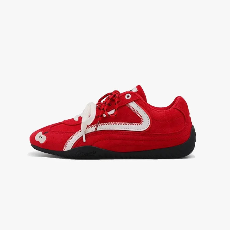 Y2K Vintage Women's Fruit Embroidery Flat Sneakers | Streetwear Women's Casual Sneakers Qst