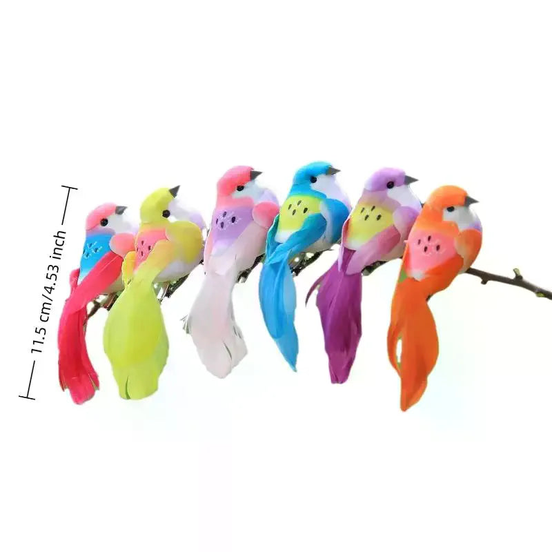 3D Artificial Foam Feather Birds – Party & Wedding Decor Decorative Craft Birds Qme