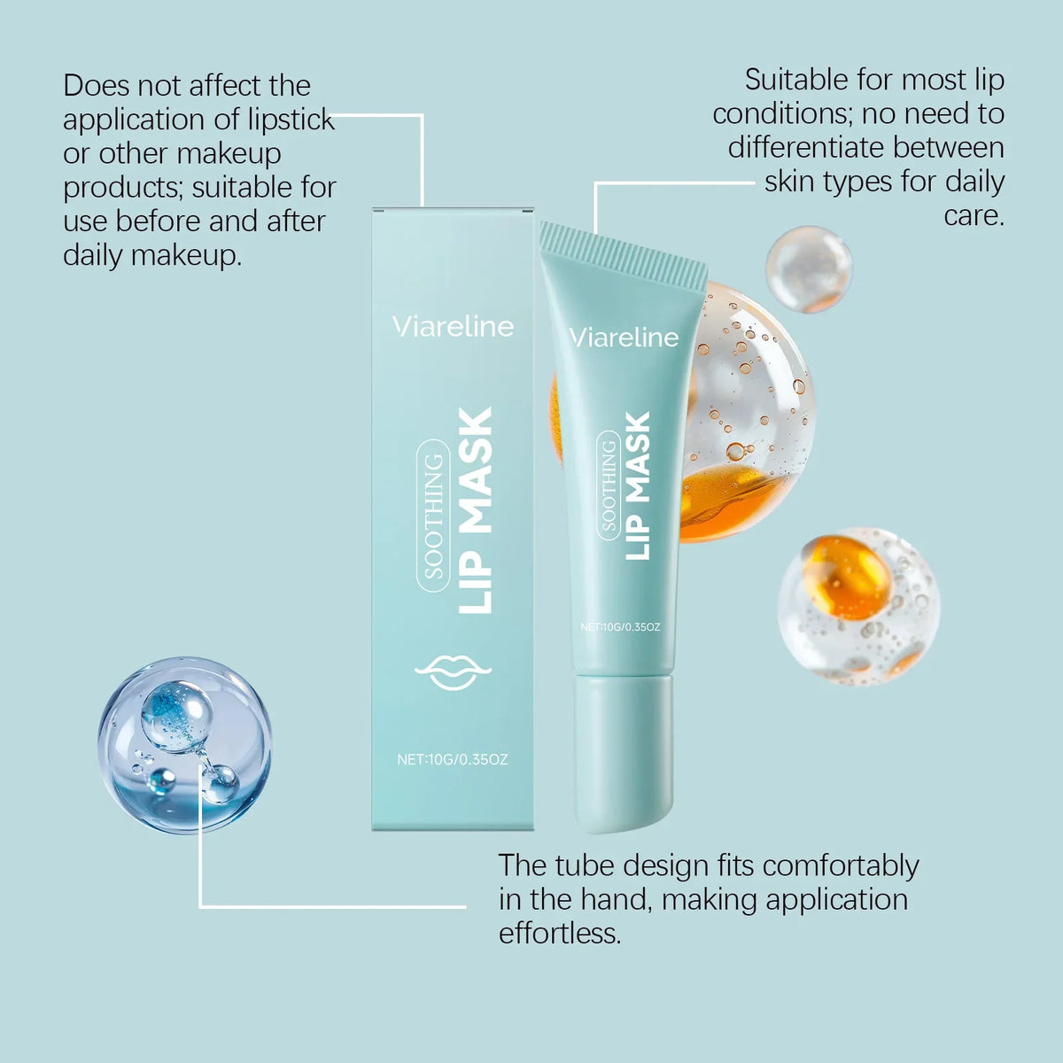 Brightening Lip Mask Balm & Serum – Exfoliating Lip Care Lip Mask Balm Qme