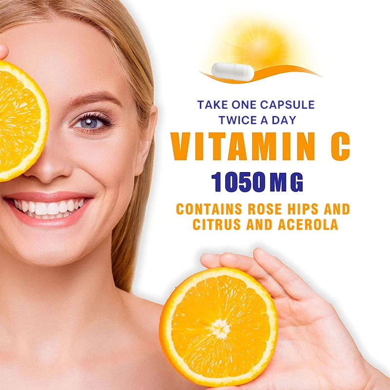 ZENVITALIZE Vitamin C 1050mg – Vegan, Non-GMO, 120 Capsules Vitamin C Supplement Qst
