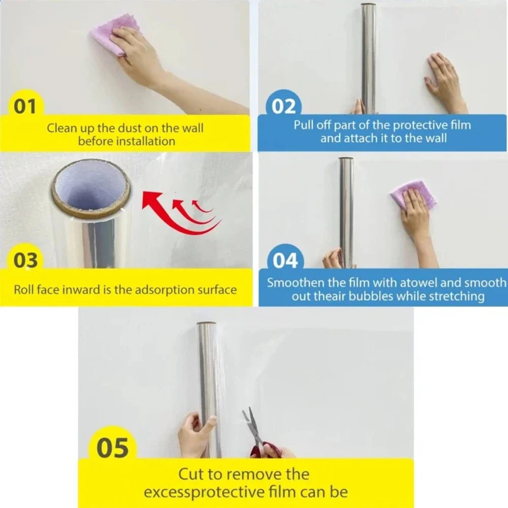 Transparent Electrostatic Kitchen Oil Splatter Guard Film Kitchen Splatter Guard Qme