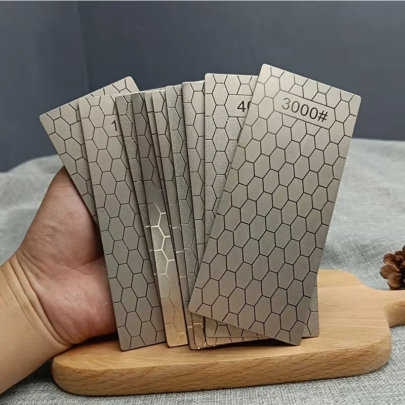 Diamond Knife Sharpening Plate 80–3000 Grit Honeycomb Stone Diamond Sharpening Plate Qst