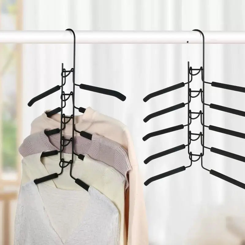 Multi-Tier Closet Hanger Organizer – Coats, Shirts & Dresses Closet Hanger Organizer Qme