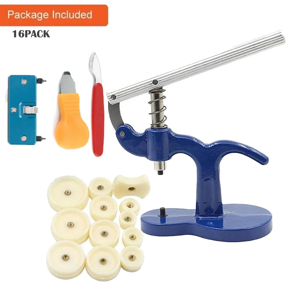 Watch Back Press Tool – 12-Piece Nylon Fitting Dies Case Closer Watch Repair Tool Qme Set1-16PACK