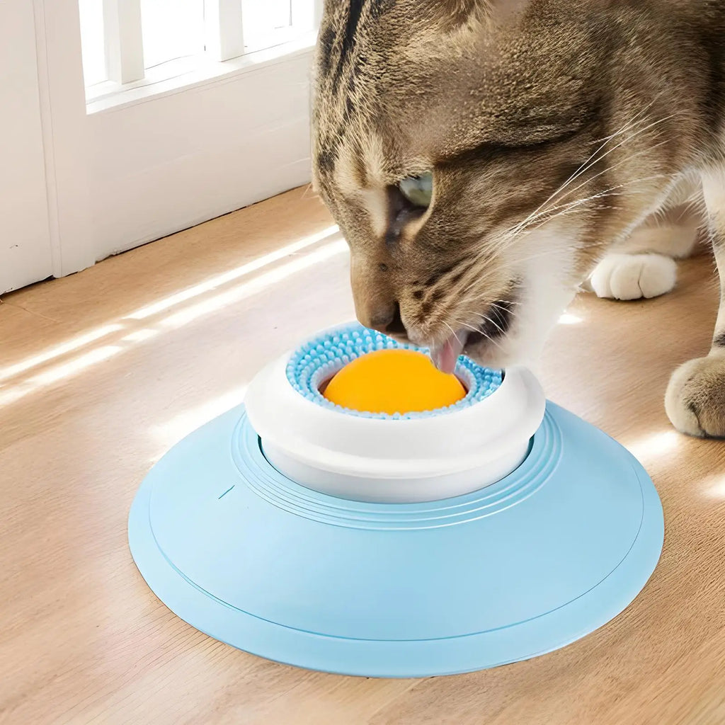 Pet Lick Mat Slow Feeder for Dogs & Cats | Interactive Plate Pet Slow Feeder Mat Qme