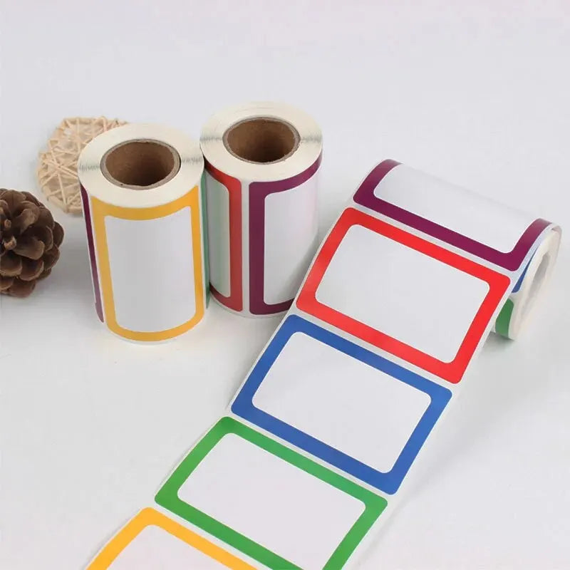 Waterproof Blank Self-Adhesive Removable Label Stickers 250pcs Removable Label Stickers Qme