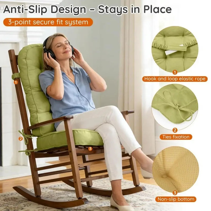 High Back Patio Chair Cushion – Waterproof & Fade Resistant Patio Chair Cushion Qst