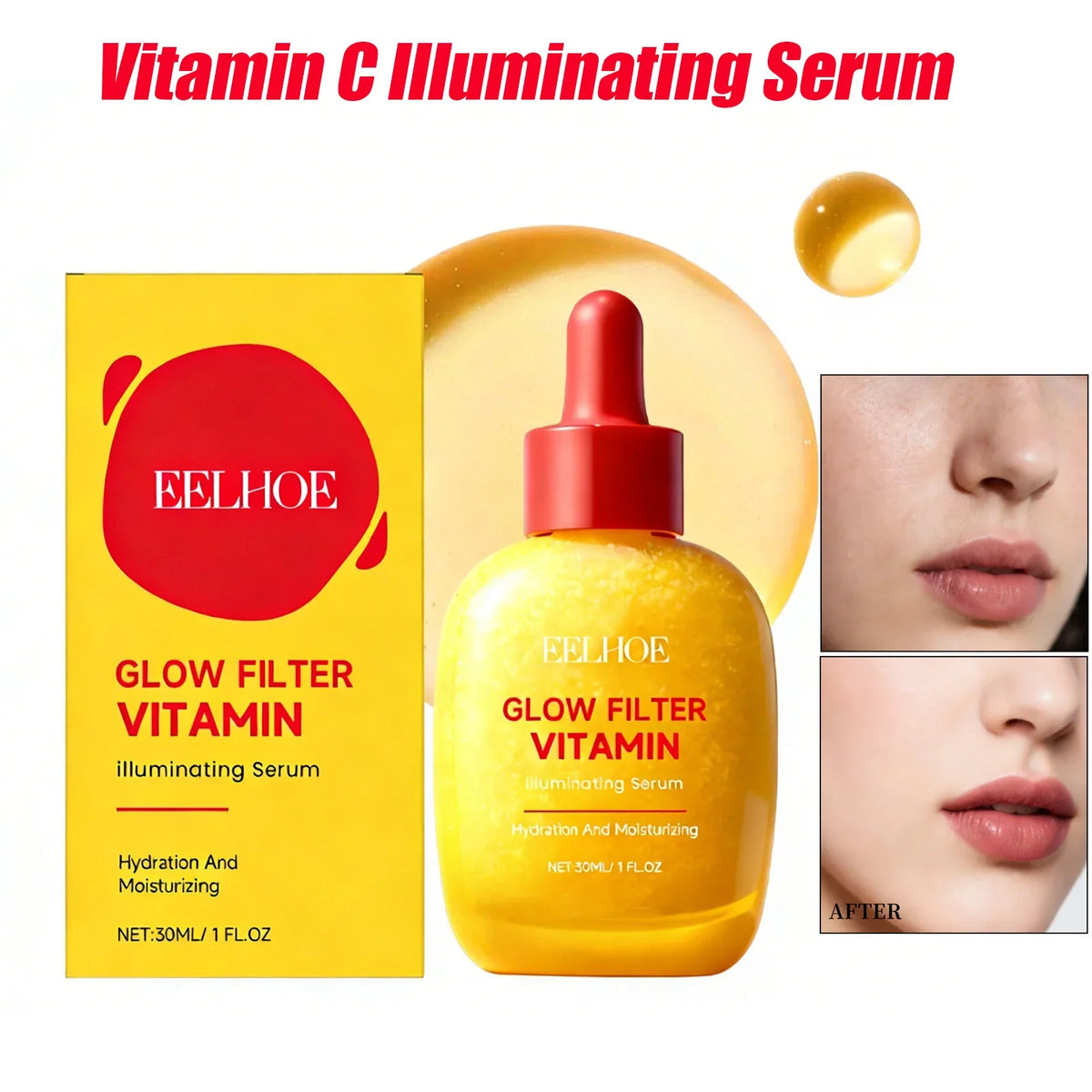 Vitamin C Illuminating Serum – Brightening Hydrating Facial Brightening Face Serum Qme
