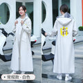 Full Body Raincoat for Electric Vehicles & Motorcycles | Qme Motorcycle Raincoat Qme White- Regular M