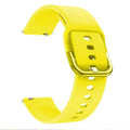 Silicone Sport Watch Band for Samsung Galaxy Watch 3 20mm 22mm Silicone Watch Band Qme YELLOW 20mm width strap