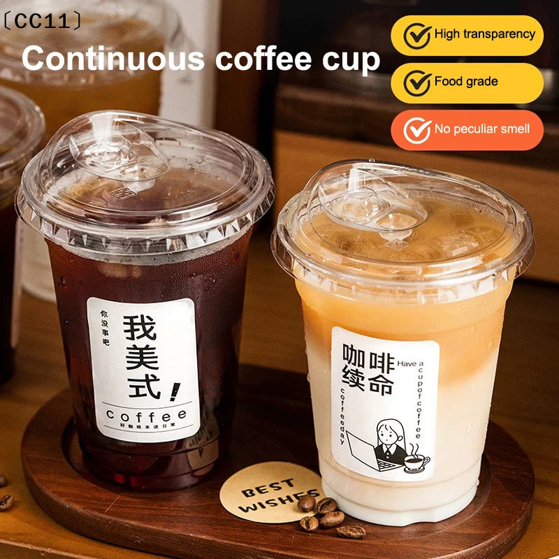 Disposable Transparent Cup Lids – Coffee, Milk Tea & Smoothies Disposable Cup Lids Qme