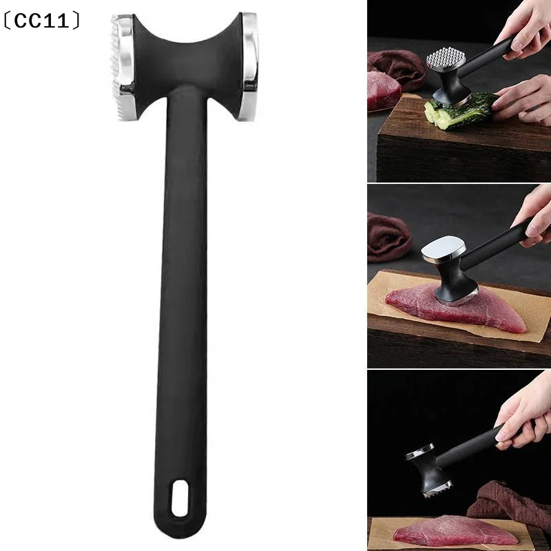 Heavy-Duty Meat Mallet – Zinc Alloy Head & Rubber Handle Meat Tenderizer Mallet Qme