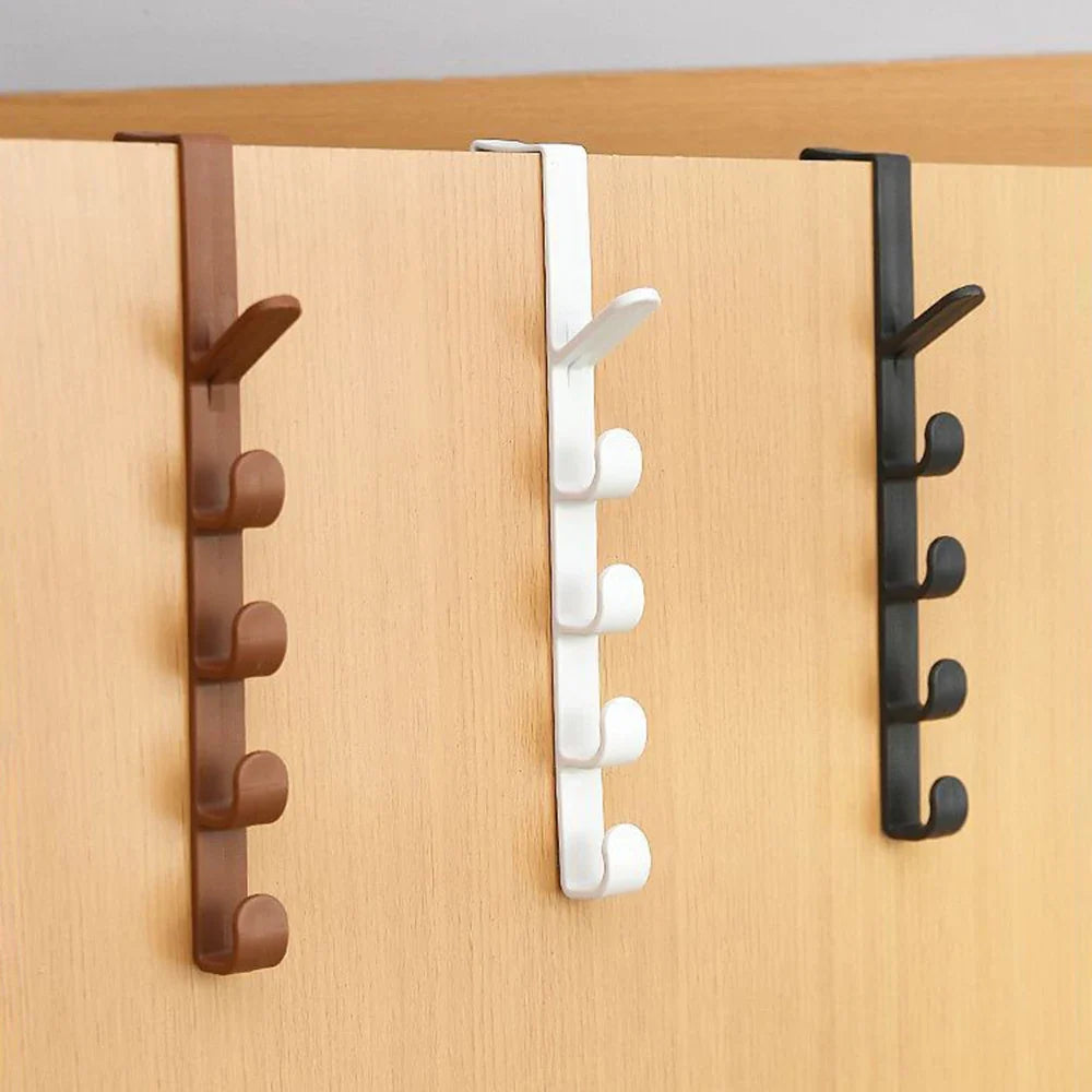 Behind Door Coat Hook Hanger – Wardrobe Storage Rack | Qme Door Hook Rack Qme 2pcs Random