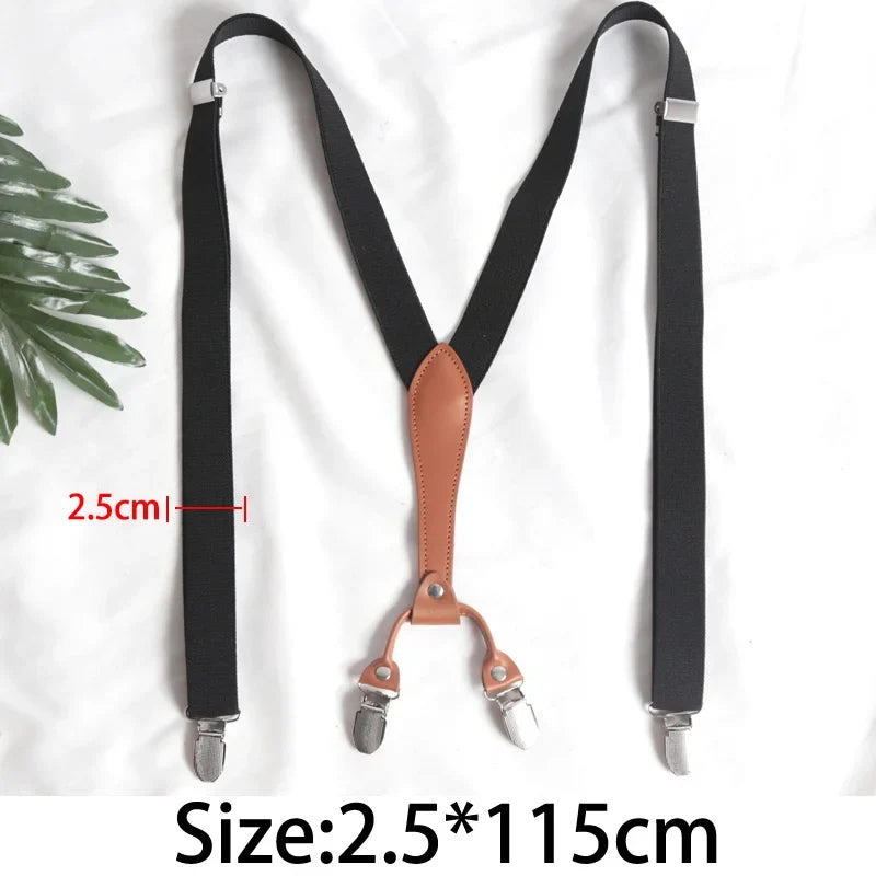 Vintage Y-Back Suspenders Men Women Button End Adjustable Vintage Suspenders Qme