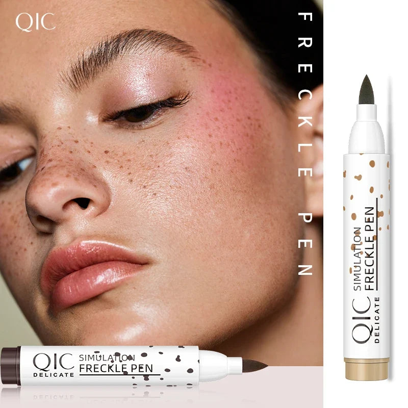 QIC Fake Freckles Pen – Waterproof, Lifelike & Long-Lasting Freckles Makeup Pen Qme