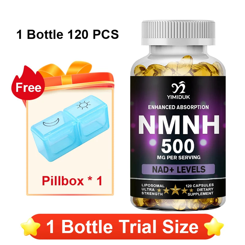 YIMIDUK NMNH 500mg Sublingual NAD+ Booster Supplement NAD+ Supplement Qst 120pcs - Trial
