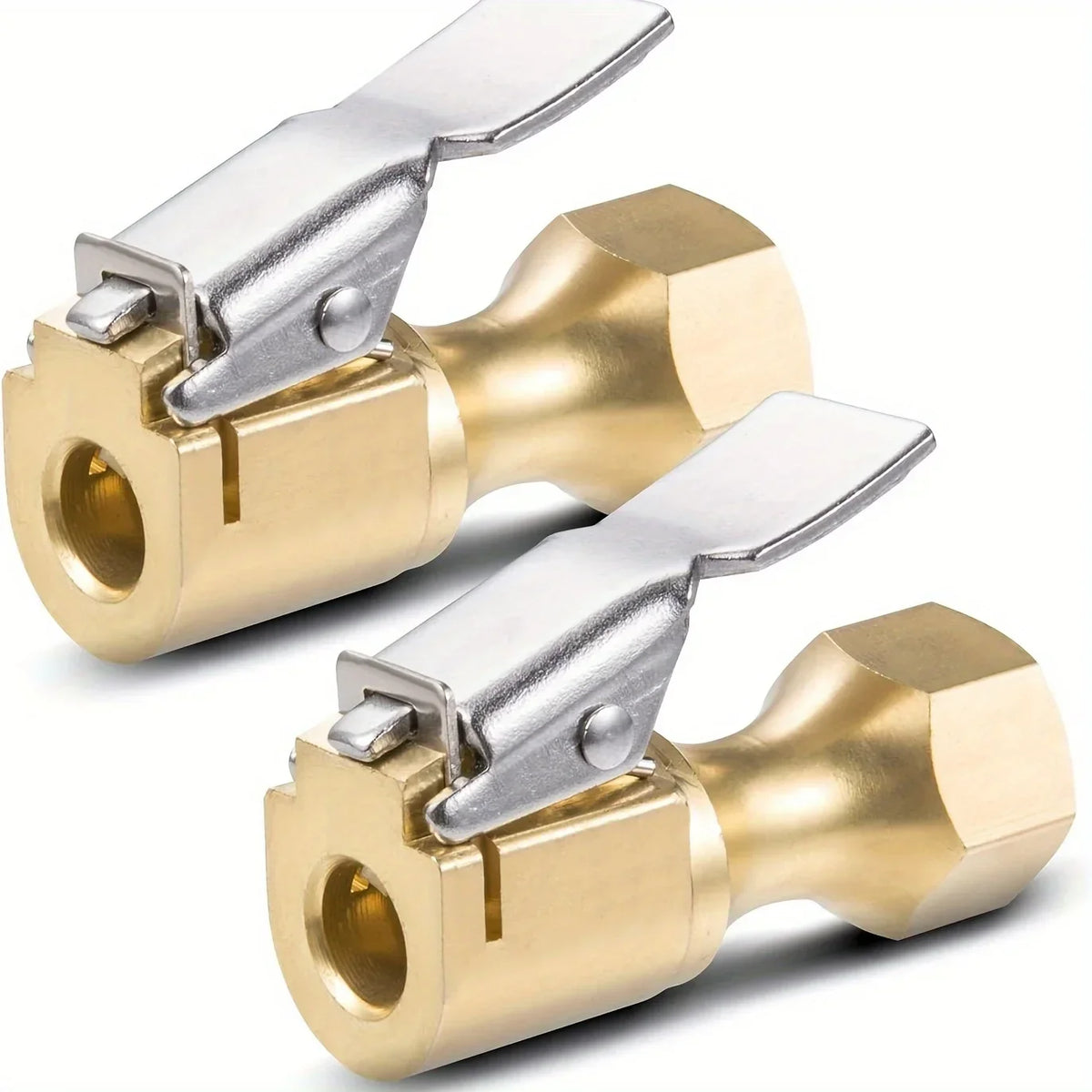 Heavy Duty Lock-On Open Flow Air Chuck with Clip for Tires Tire Inflator Chuck Qme