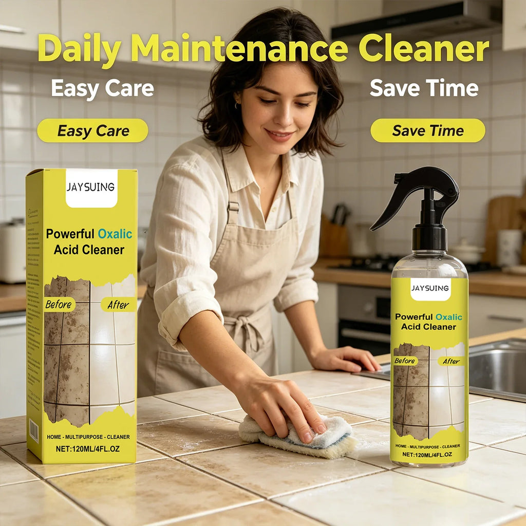 Oxalic Acid Cleaning Spray | Limescale & Stain Remover 120ml Household Cleaning Spray Qme