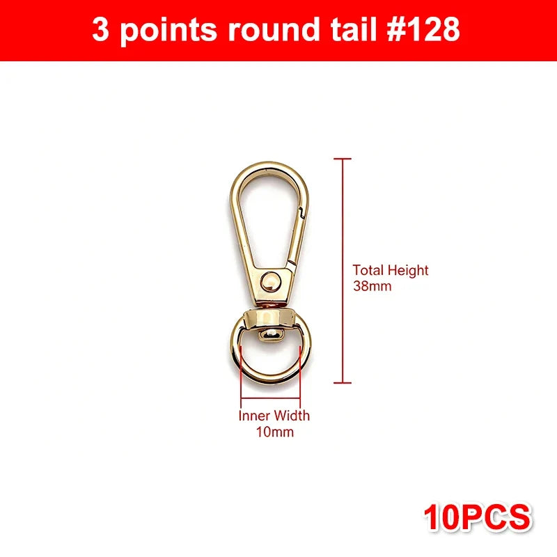 Zinc Alloy Swivel Snap Hooks – Heavy Duty Rust-Proof DIY Set Swivel Snap Hooks Qme 1 Gold