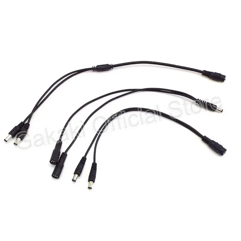 DC 5.5x2.1mm Y Splitter Cable 1-to-2 Power Adapter | Qme DC Power Splitter Cable Qme