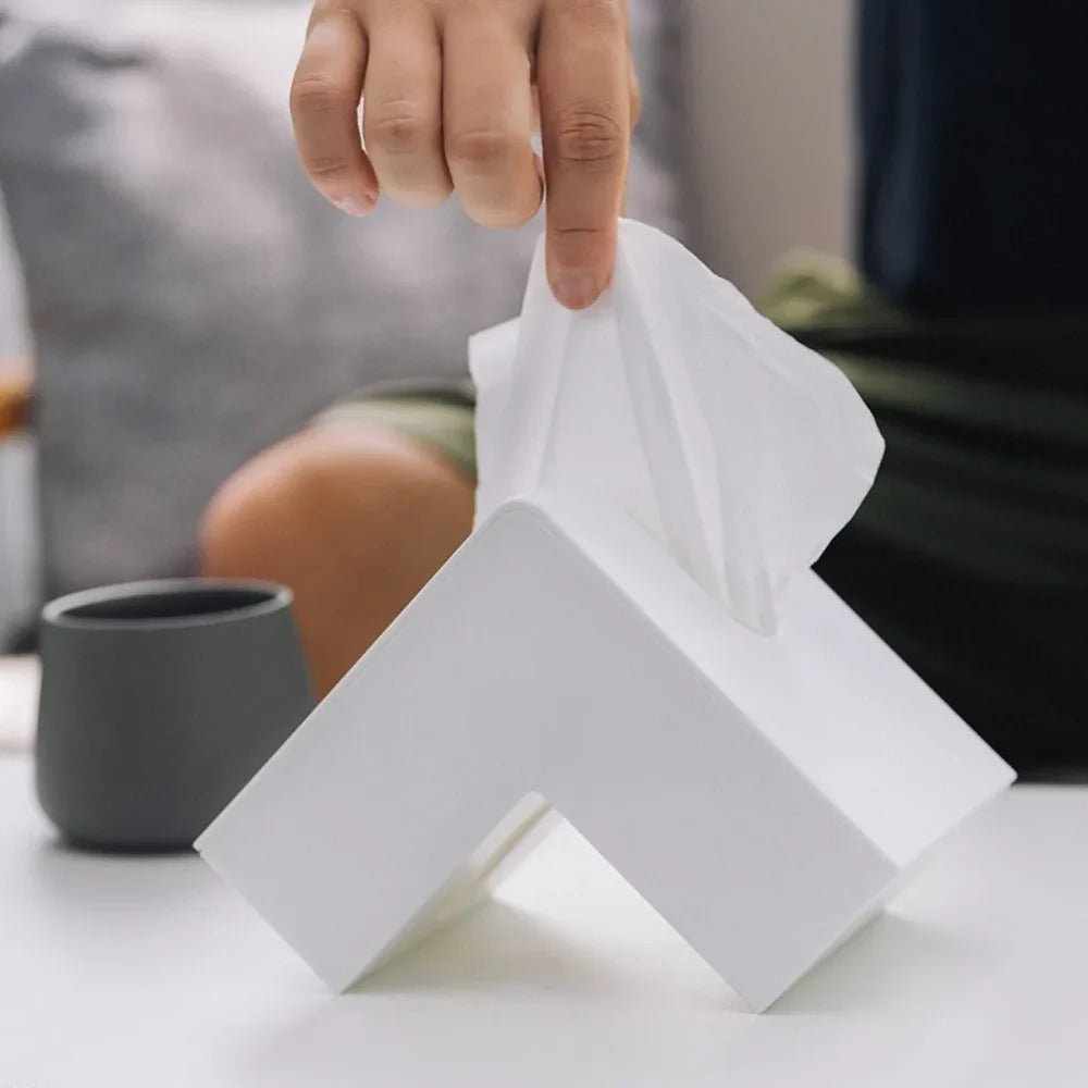 L-Shaped Tissue Box Holder – Creative Home & Office Decor Tissue Box Holder Qme