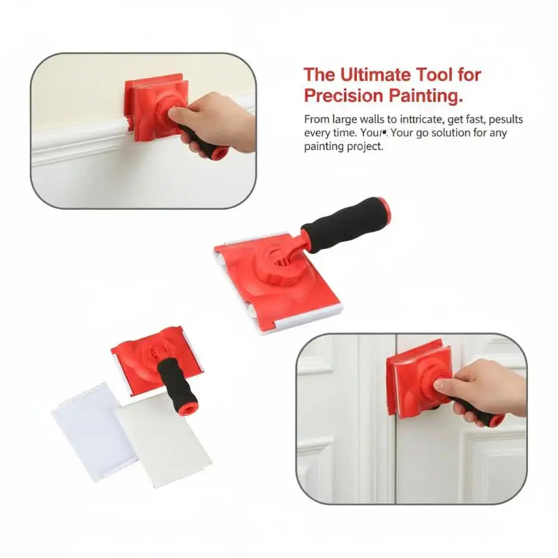 Corner Paint Edger Brush – Clean Edge Latex Trim Tool Paint Edger Brush Qme