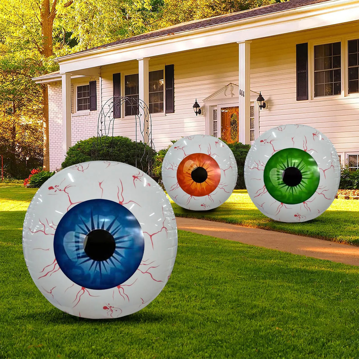 Halloween Inflatable Eyeball Decorations – Indoor & Outdoor Halloween Inflatable Decor Qme