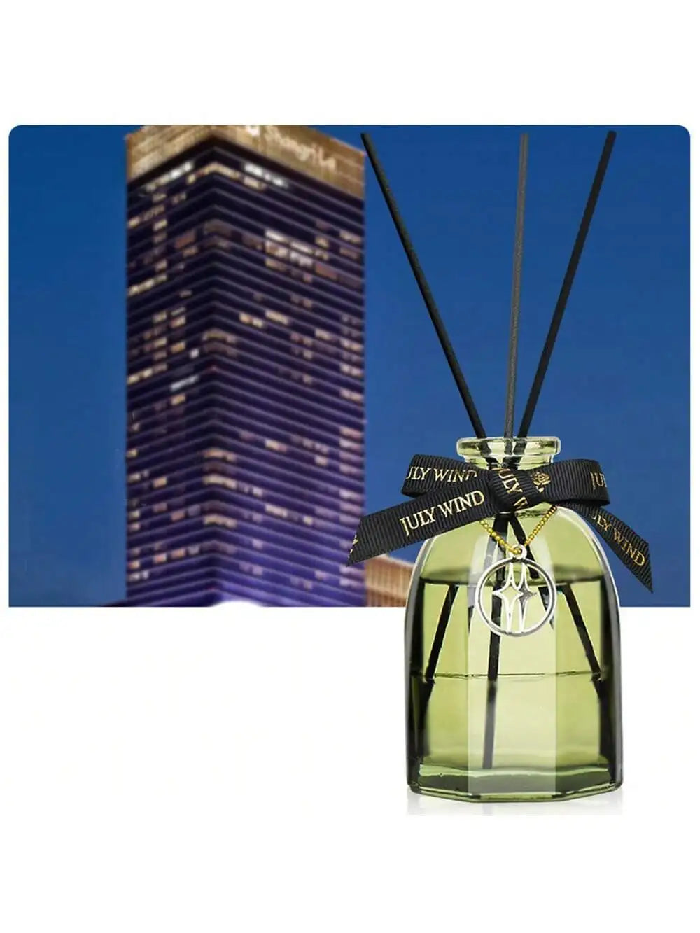 Flameless Aromatic Oil Home Fragrance Diffuser | Long-Lasting Reed Oil Diffuser Qme Shangri-La