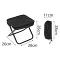 Portable Folding Camping Stool with Carry Bag | Lightweight Folding Camping Stool Qme Black 1Pc