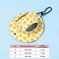 Adjustable Dog & Cat Sun Hat with Ear Holes – Cute Print Cap Pet Hat Qst Yellow Duck S