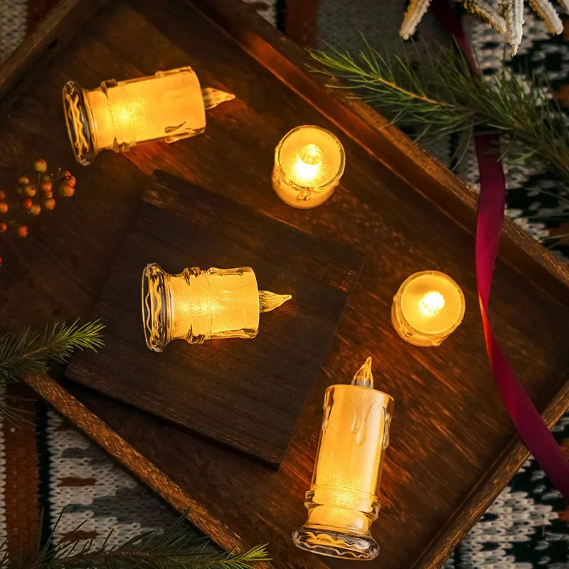 LED Crystal Candle Light – Flameless Smokeless Mini Candle LED Flameless Candle Qme