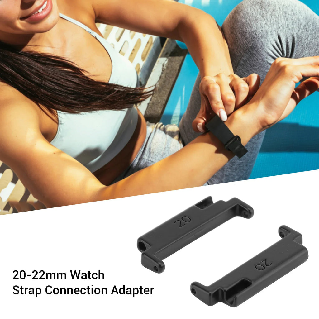 Metal Watch Band Adapter 1 Pair – 20–22mm Strap Connection Watch Band Adapter Qme