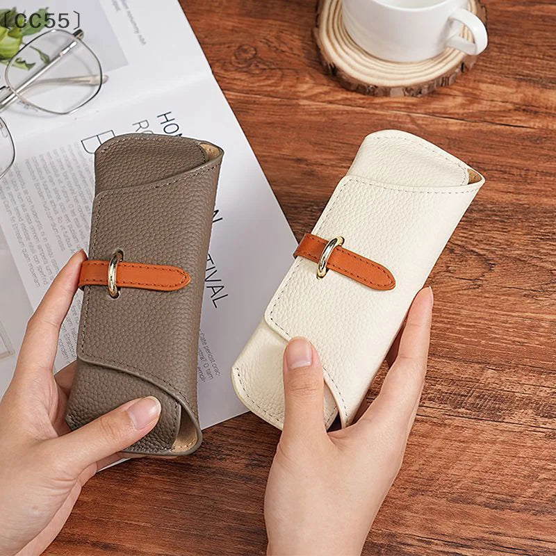 Portable PU Leather Glasses Case – Unisex Eyewear Protector Eyeglasses Case Qst