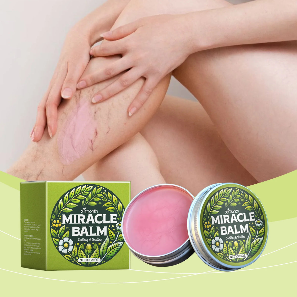 Ximonth Leg Care Cream – Soothing Massage Moisturizing Lotion Leg Care Cream Qst