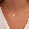 Dainty Initial Letter Choker Necklace – 26 Letters & Colors Initial Choker Necklace Qme P GOLD